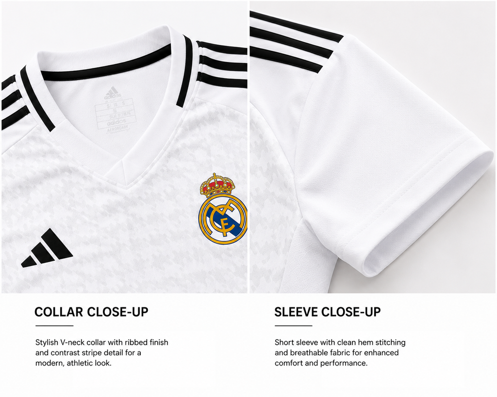 Madrid White Women's Jersey