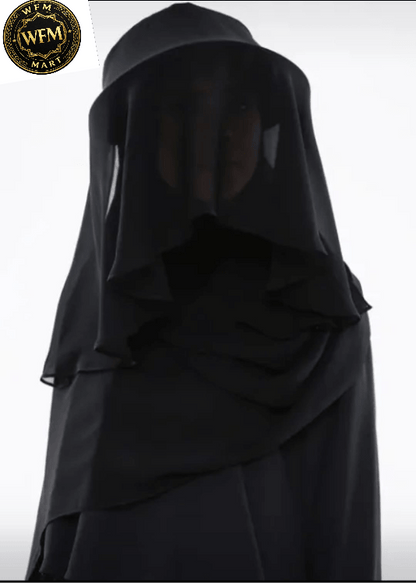 Women Niqab Cap With Face Veil Niqab Khimar Modest Wear For Umrah Hajj cap