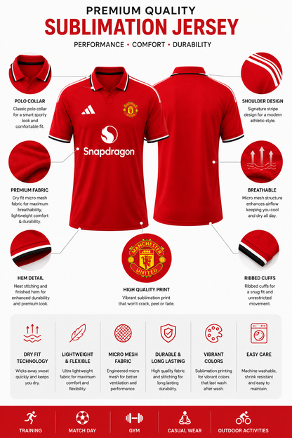 Manchester United Home Fan Jersey Shirt