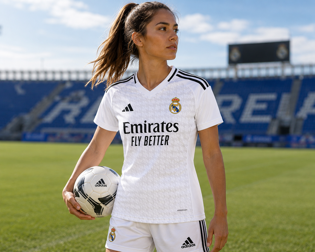 Madrid White Women's Jersey